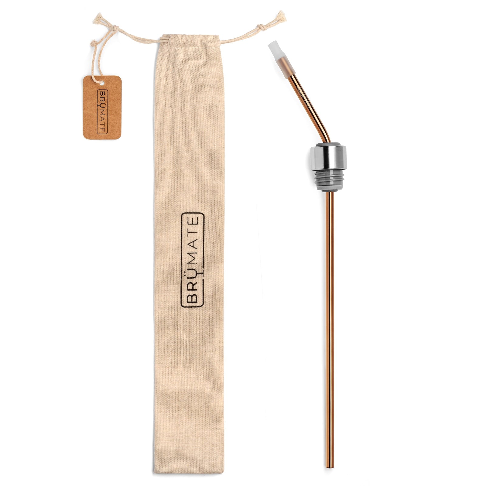 Winesulator TM Infinity Straw | Rose Gold - Social Ready