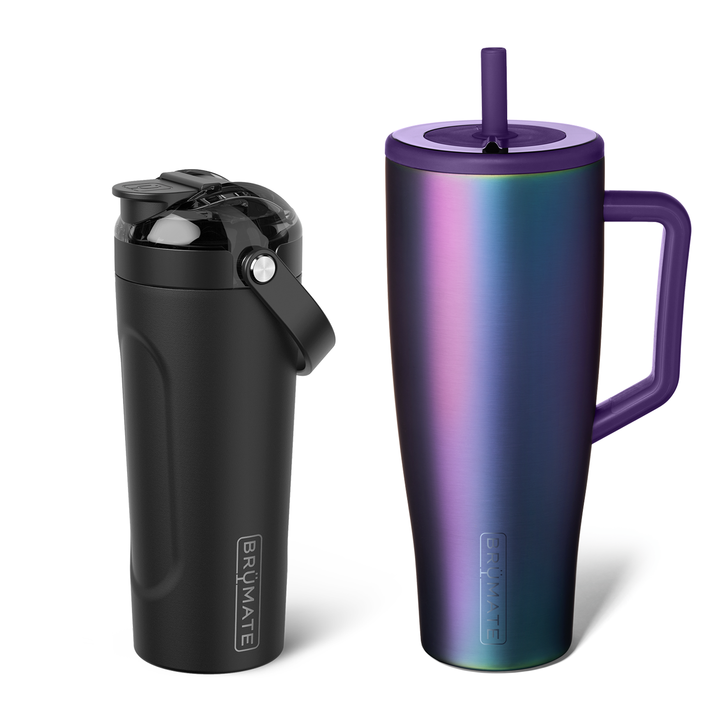 Shake + Glow Bundle | Dark Aura & Matte Black | 40oz/25oz - Simple Care