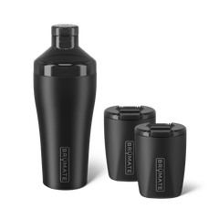 Cocktail Shaker + Rocks Bundle | Matte Black | 22/12oz - Simple Care