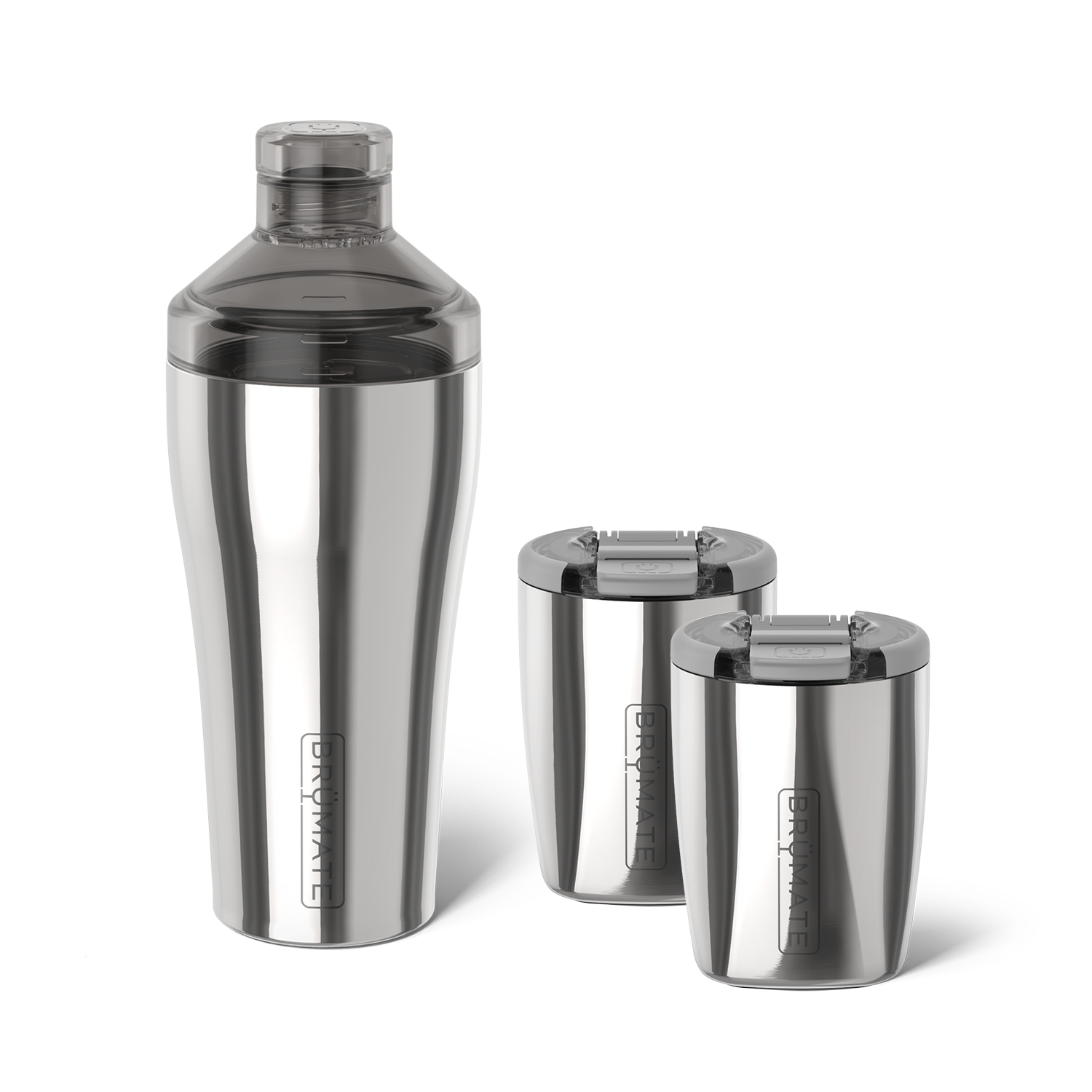 Cocktail Shaker + Rocks Bundle | Polished Stainless | 22/12oz - Clean Start