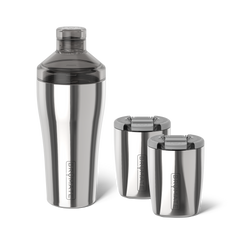 Cocktail Shaker + Rocks Bundle | Polished Stainless | 22/12oz - Clean Start