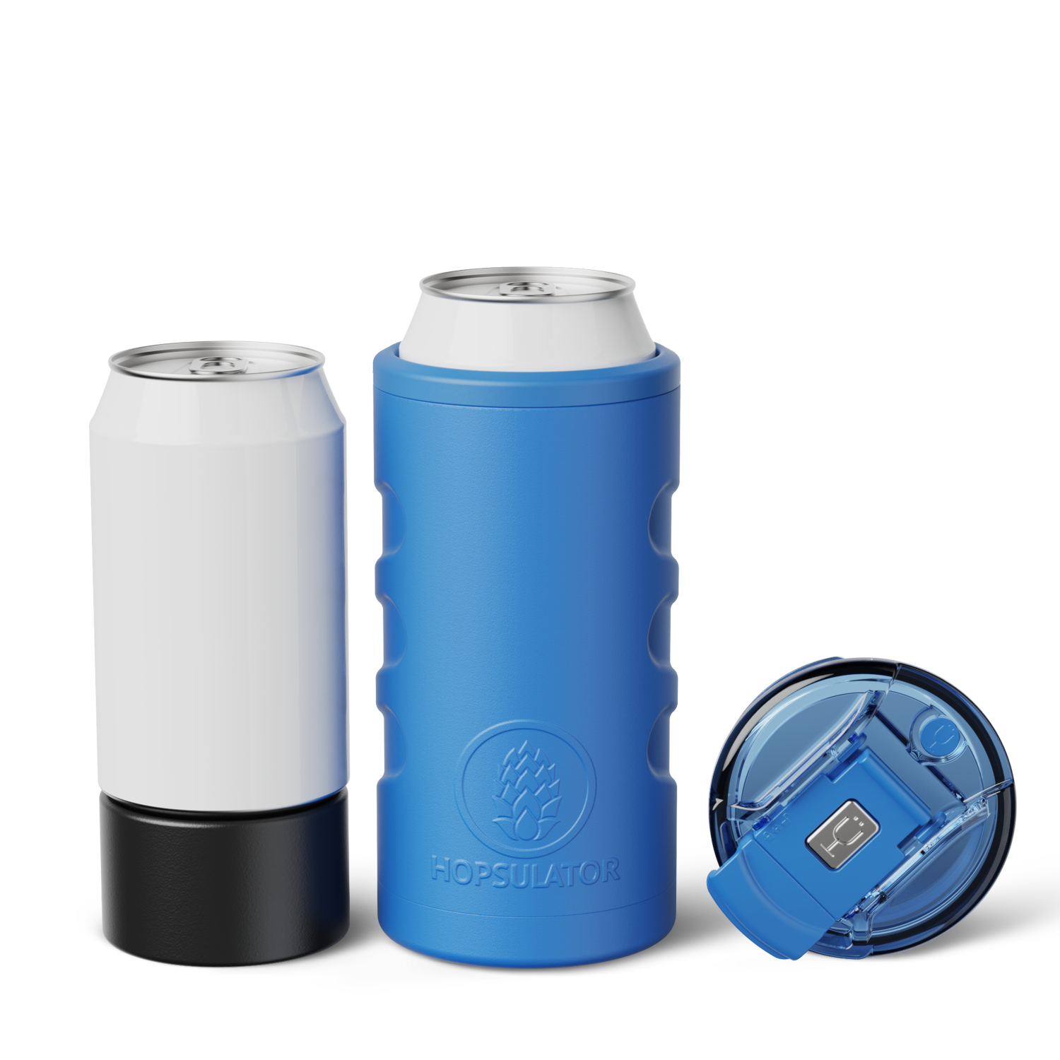 Retro Hopsulator Trio | Matte Azure | 12/16oz Standard Cans - Active Carry