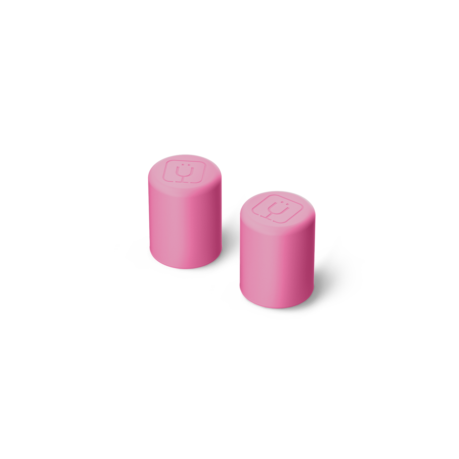 Magnetic Straw Cover | Pink Gingham | 2-Pack - Smooth Sip
