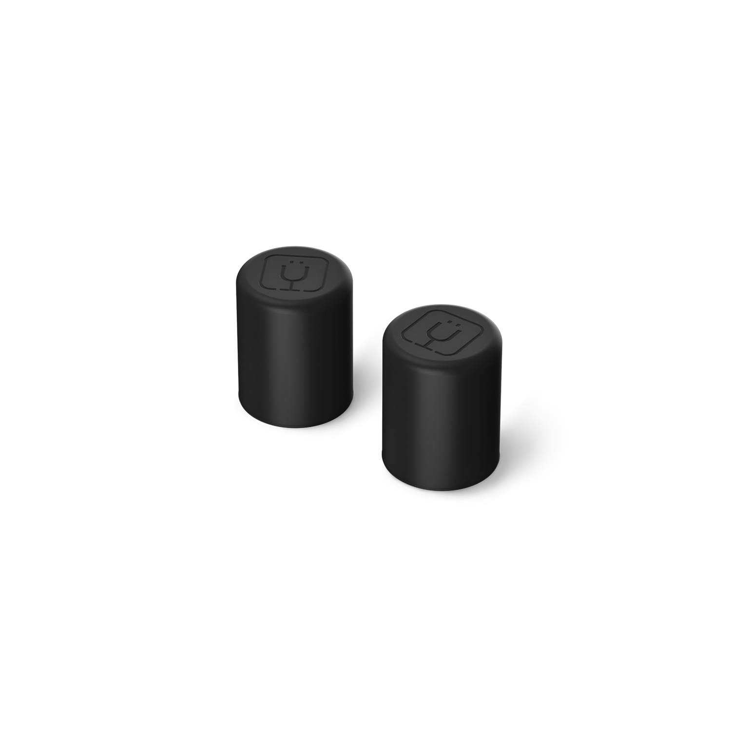 Magnetic Straw Cover | Black | 2-Pack - Simple Fit