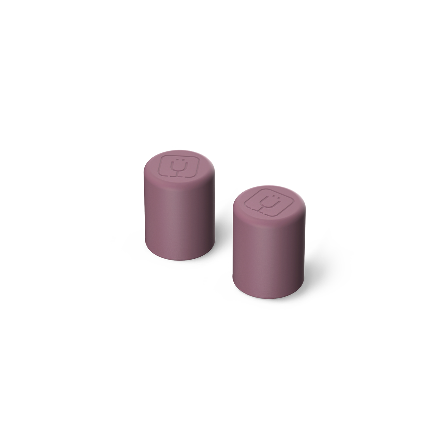 Magnetic Straw Cover | Rose Taupe | 2-Pack - Smooth Sip