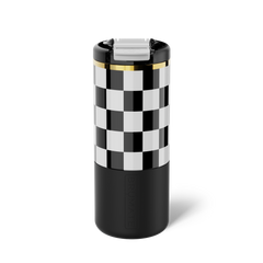 Strova 18oz | Black & White Checker - Clean Start