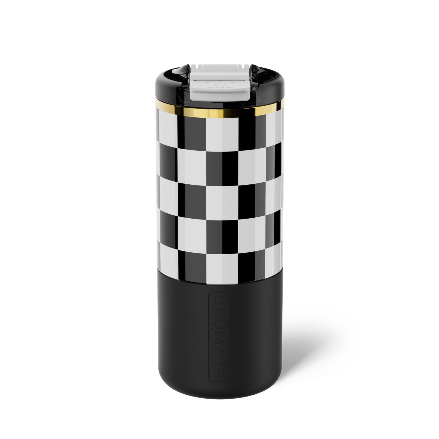 Strova 18oz | Black & White Checker - Clean Start