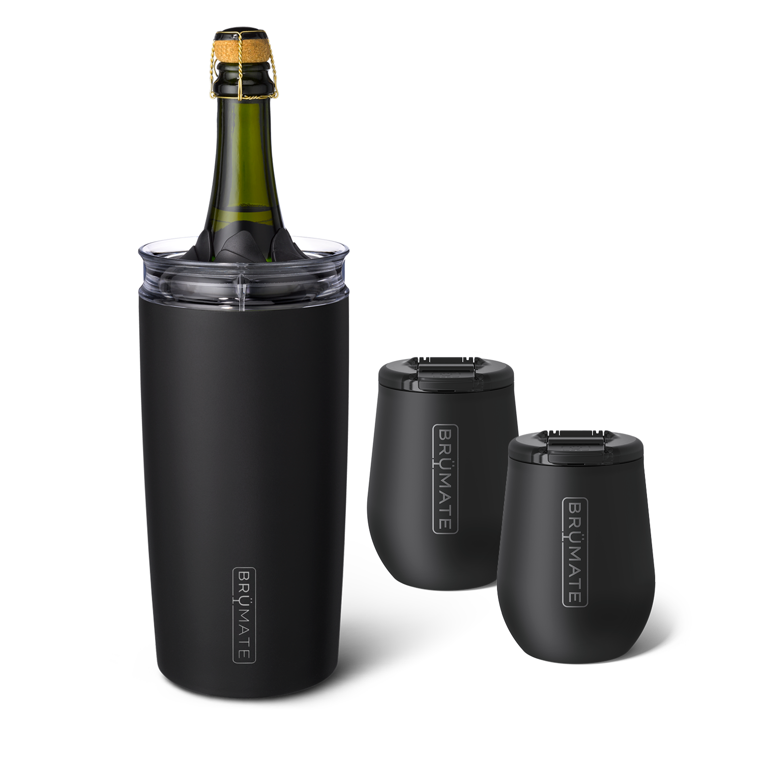 Bottle Chiller Bundle | Matte Black | 49/14oz - Fresh Routine