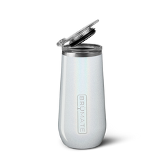 Champagne Flute | Glitter White | 12oz - Bright Pour