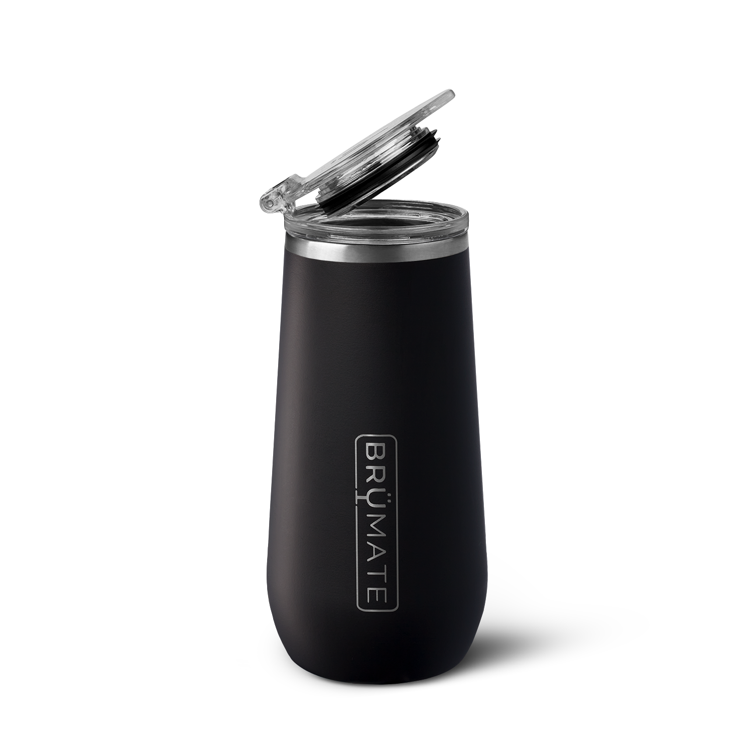 Champagne Flute | Matte Black | 12oz - Gentle Care