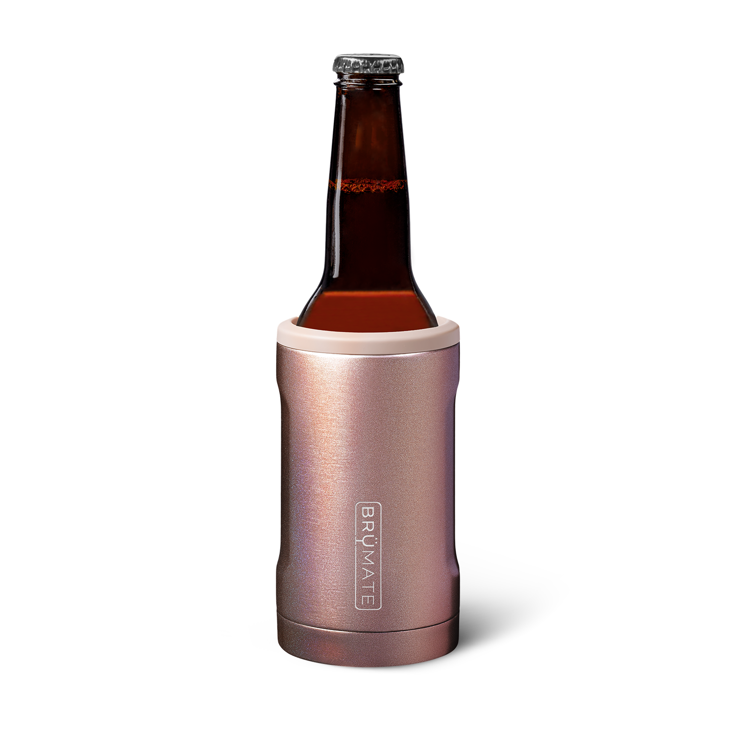 Hopsulator Bott'l | Glitter Rose Gold | 12oz Bottles - Outdoor Ready